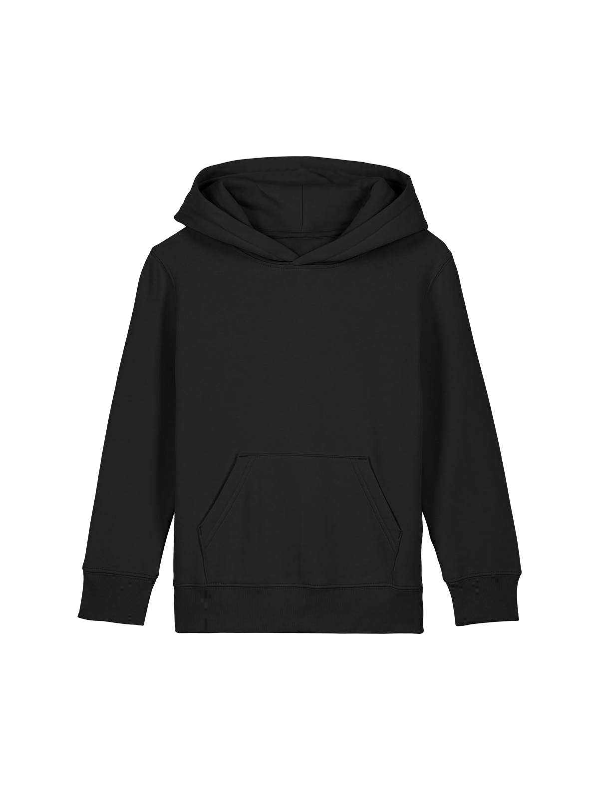 REGULAR FIT KIDS HOODIE JUST A GIRL WHO LOVES JESUS - mini-cruiser-black-front.png - 8