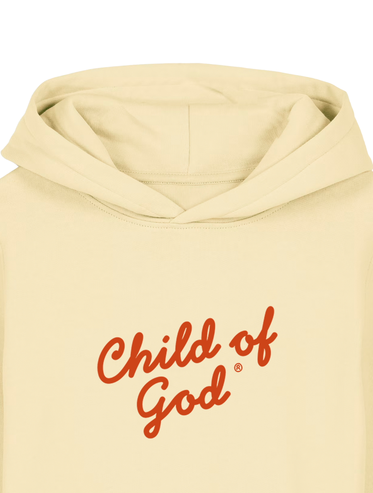 REGULAR FIT KIDS HOODIE CHILD OF GOD - mini-cruiser-butter-front-close-1.png - 7