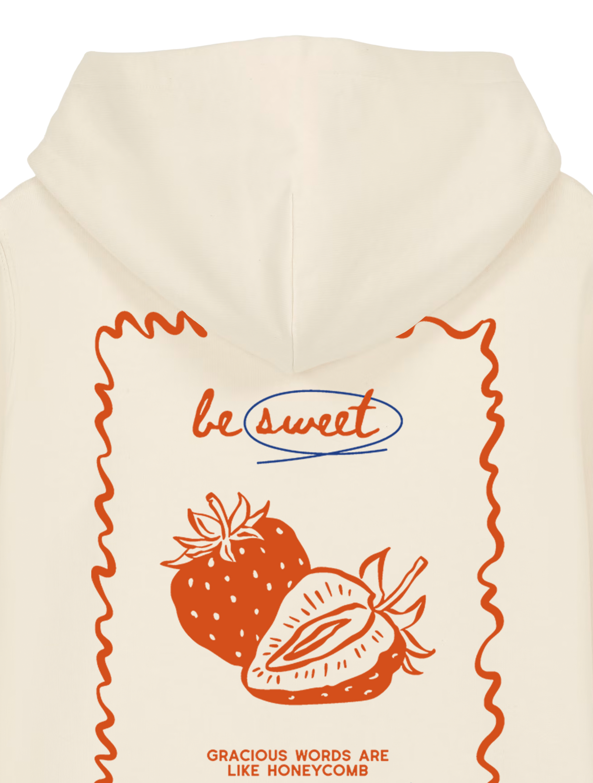 REGULAR FIT KIDS HOODIE BE SWEET - mini-cruiser-natural-raw-back-close-1.png - 6