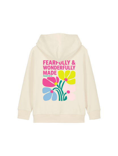 REGULAR FIT KIDS HOODIE FEARFULLY AND WONDERFULLY MADE - mini-cruiser-natural-raw-back.png - 5
