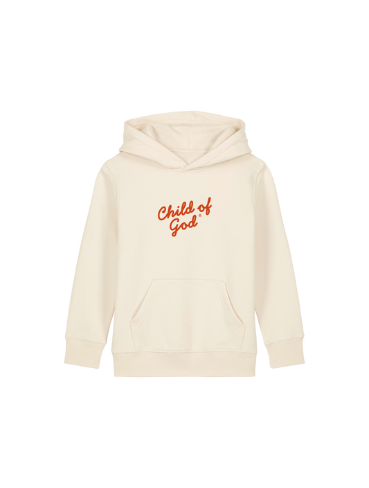 REGULAR FIT KIDS HOODIE CHILD OF GOD - mini-cruiser-natural-raw-front.png - 1
