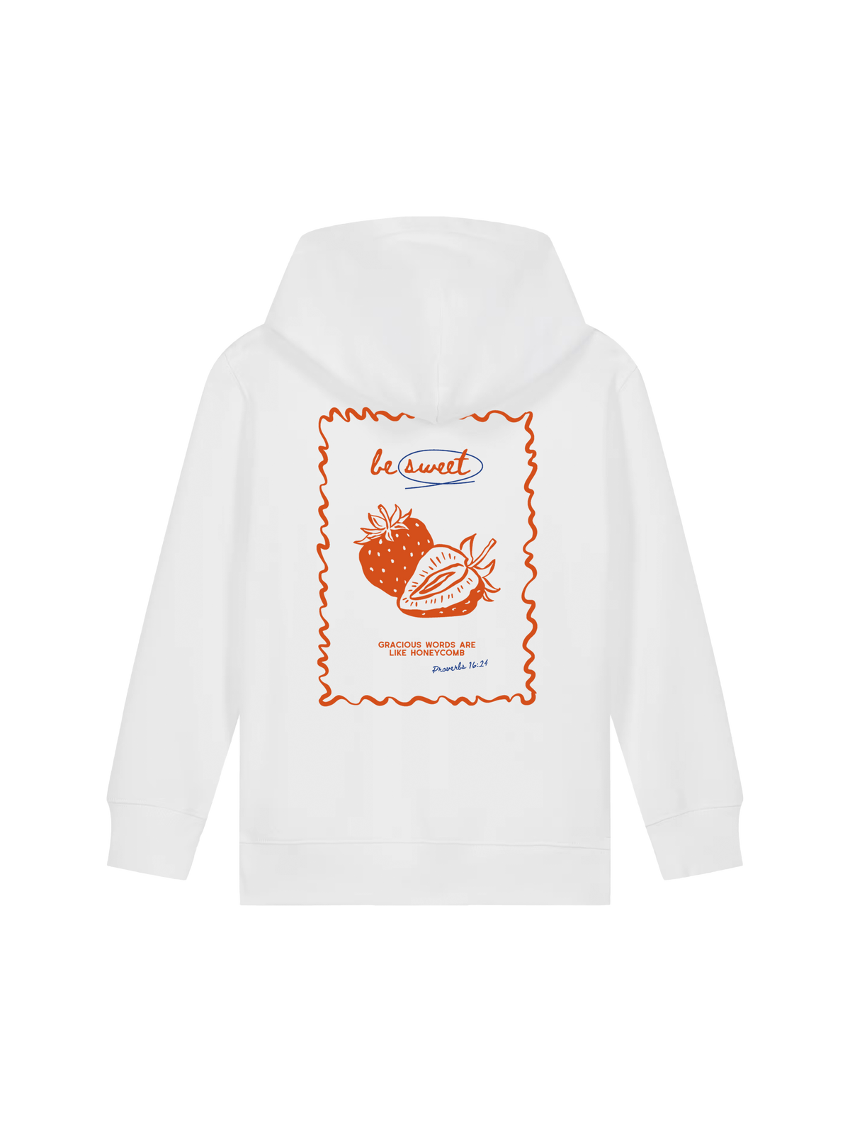 REGULAR FIT KIDS HOODIE BE SWEET - mini-cruiser-white-back.png - 1