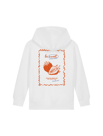 REGULAR FIT KIDS HOODIE BE SWEET - mini-cruiser-white-back.png - 1
