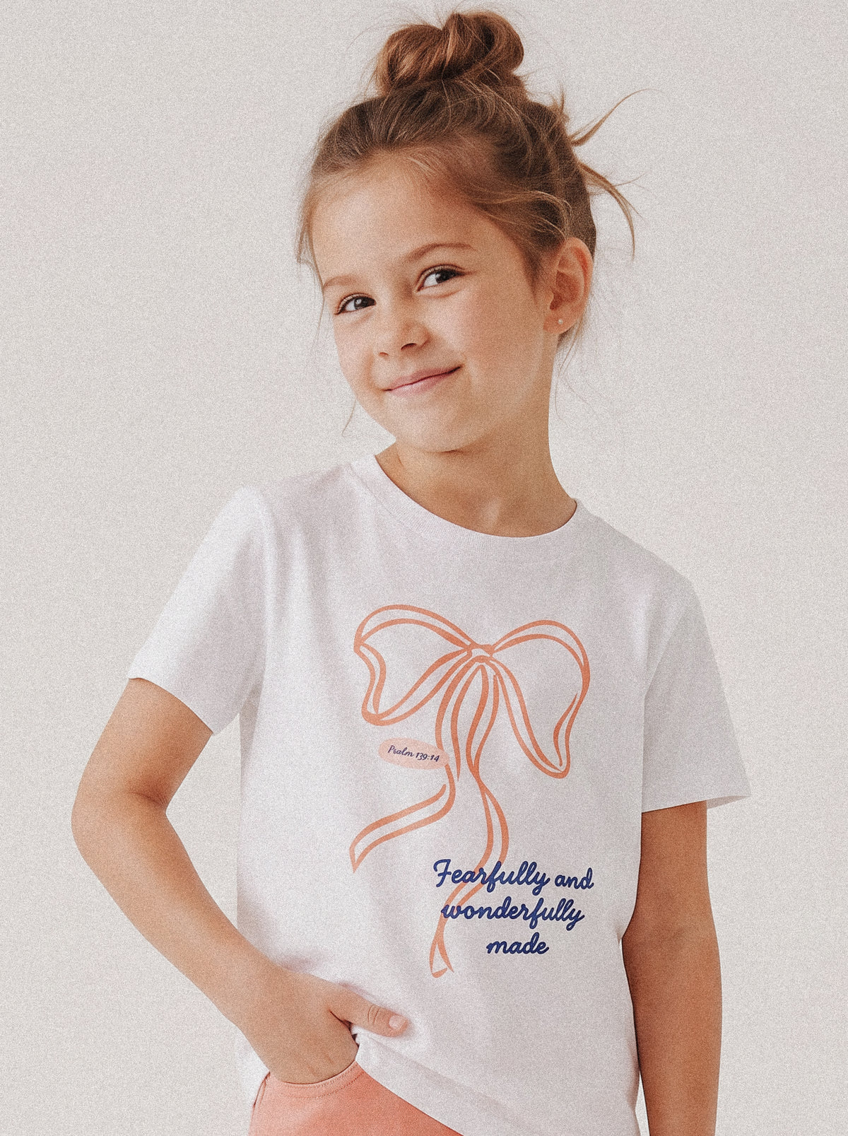 KIDS REGULAR FIT T-SHIRT FEARFULLY AND WONDERFULLY MADE - model-1.jpg - 2