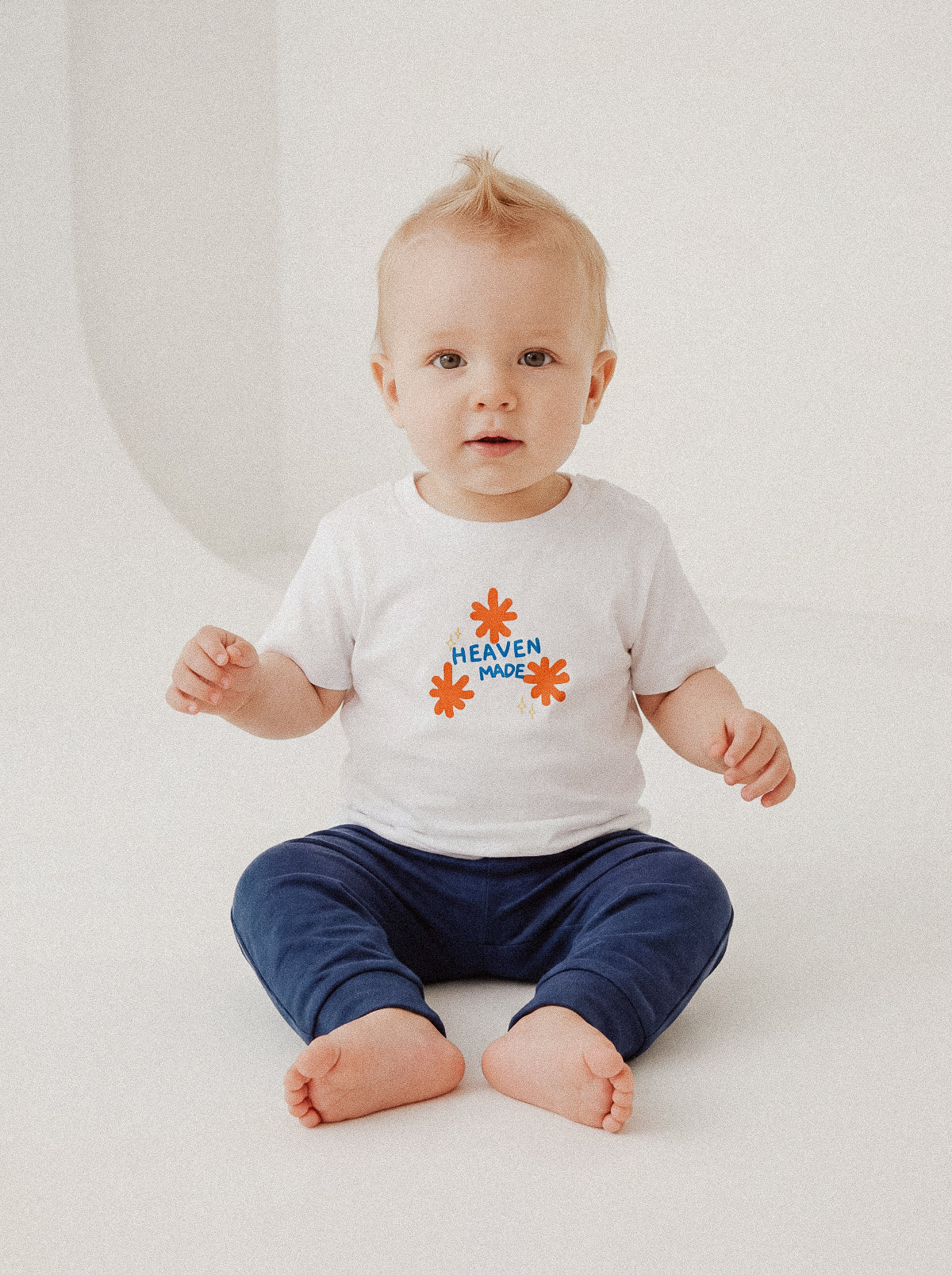 BABY REGULAR FIT T-SHIRT HEAVEN MADE - model-1.jpg - 2