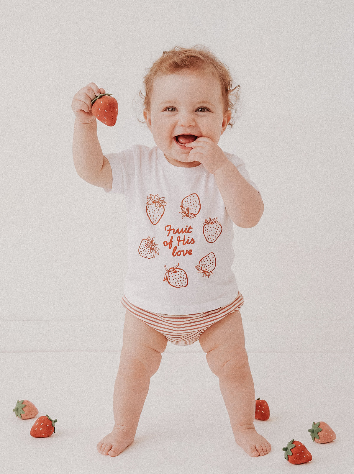 BABY REGULAR FIT T-SHIRT FRUIT OF HIS LOVE - model-1.jpg - 2