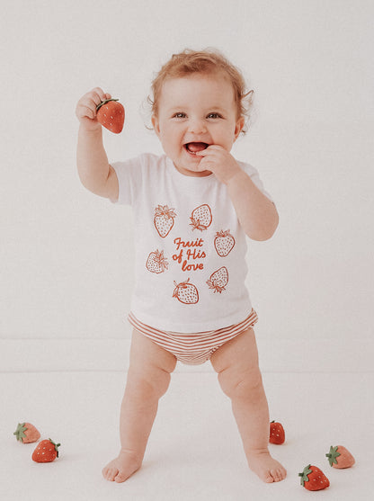 BABY REGULAR FIT T-SHIRT FRUIT OF HIS LOVE - model-1.jpg - 2