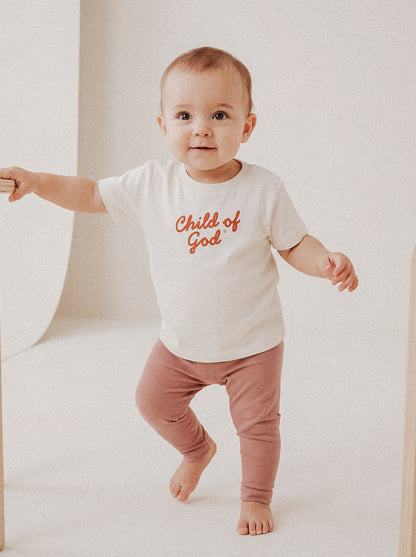 BABY REGULAR FIT T-SHIRT CHILD OF GOD SCRIPT - model-1.jpg - 2