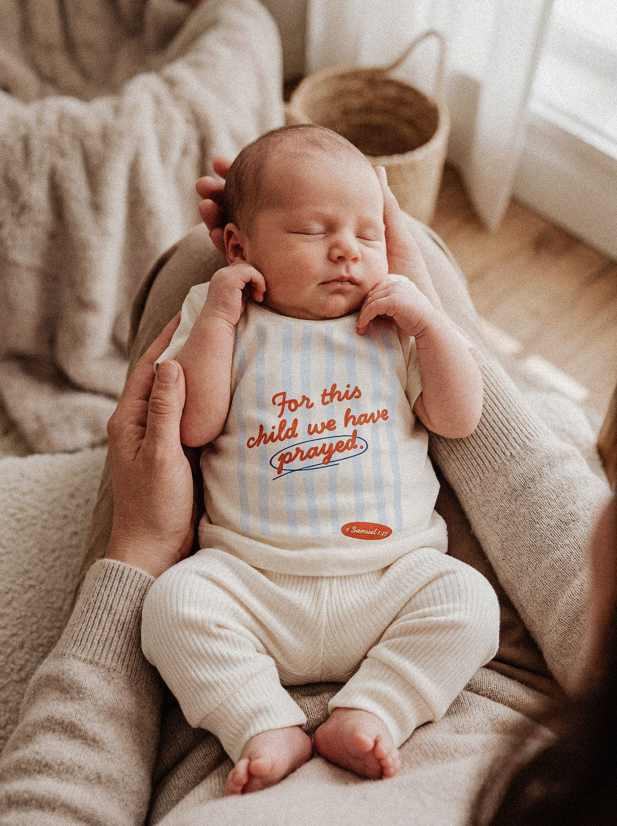 BABY REGULAR FIT T-SHIRT FOR THIS CHILD WE HAVE PRAYED SUMMER - model-1.jpg - 2