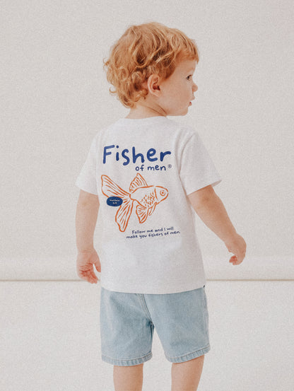 KIDS REGULAR FIT T-SHIRT FISHER OF MEN - model-1.jpg - 2