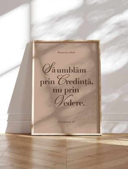 2 CORINTHIANS 5:7 POSTER