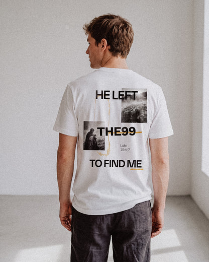 REGULAR FIT T-SHIRT HE LEFT THE 99 TO FIND ME - model-1.jpg - 4