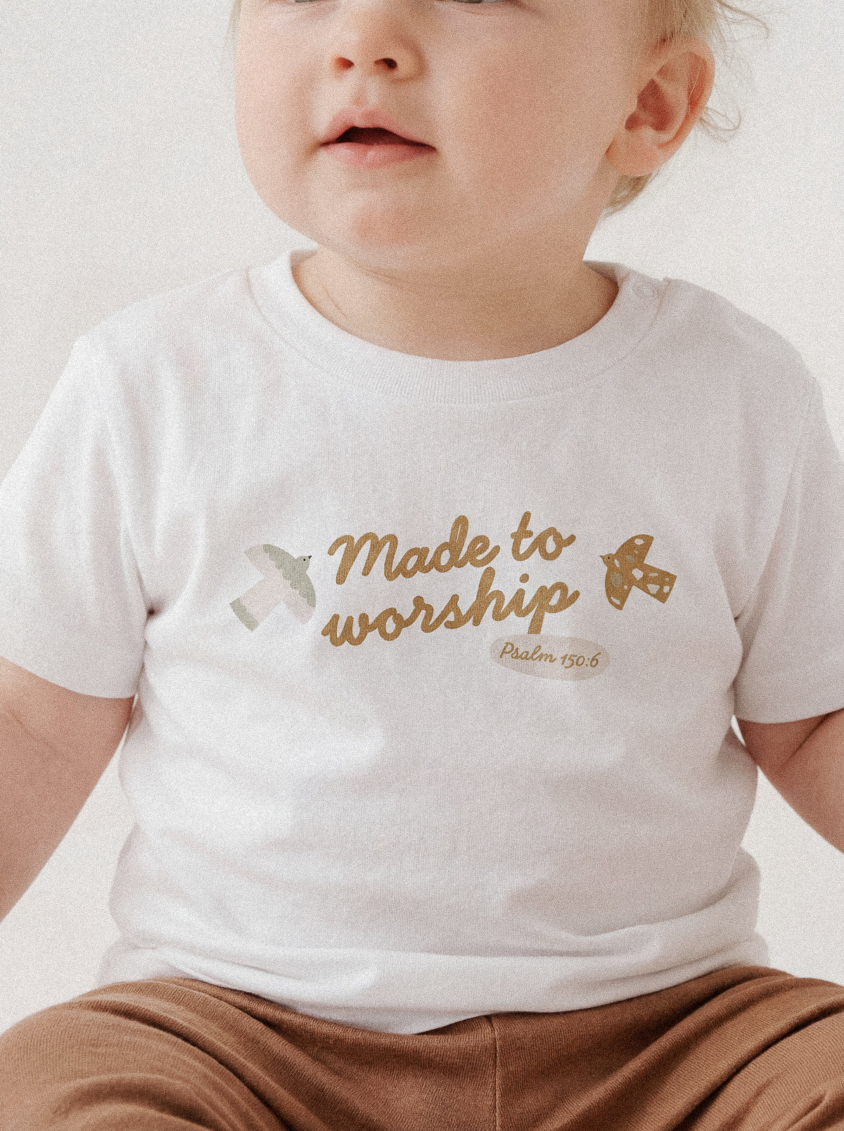 BABY REGULAR FIT T-SHIRT MADE TO WORSHIP - model-1.jpg - 2