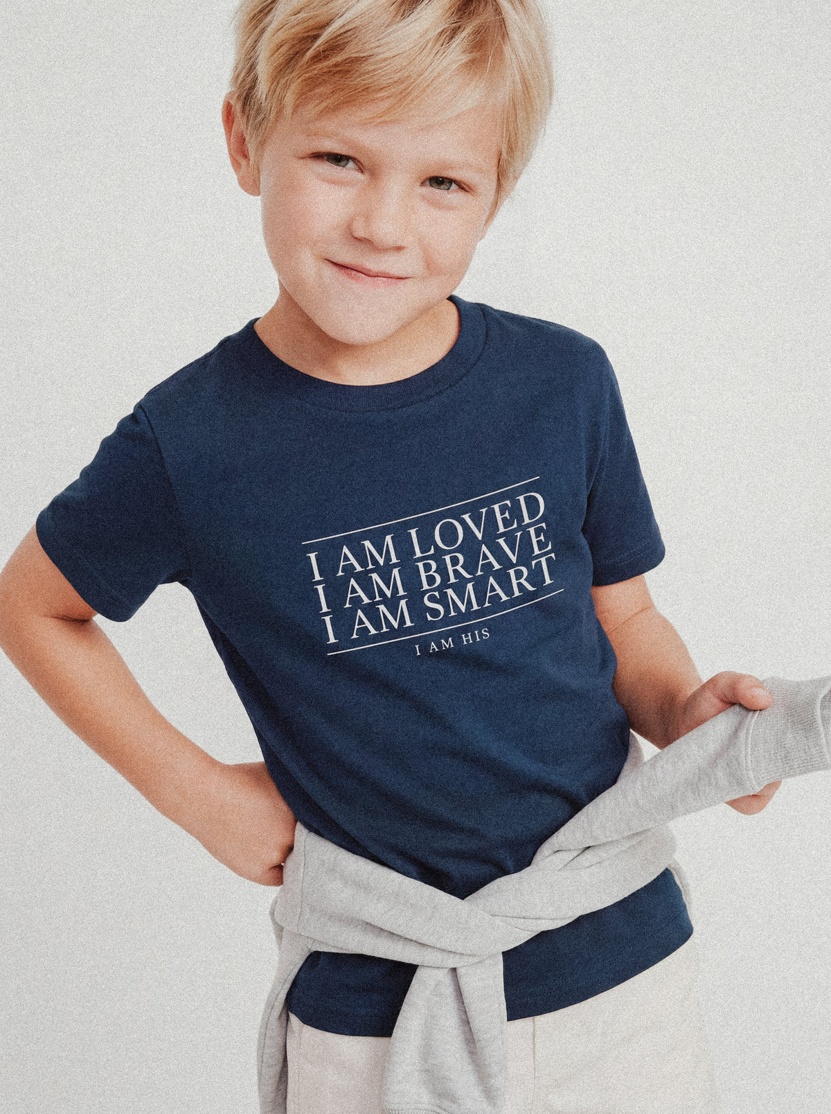 KIDS REGULAR FIT T-SHIRT I AM - model-1.jpg - 2