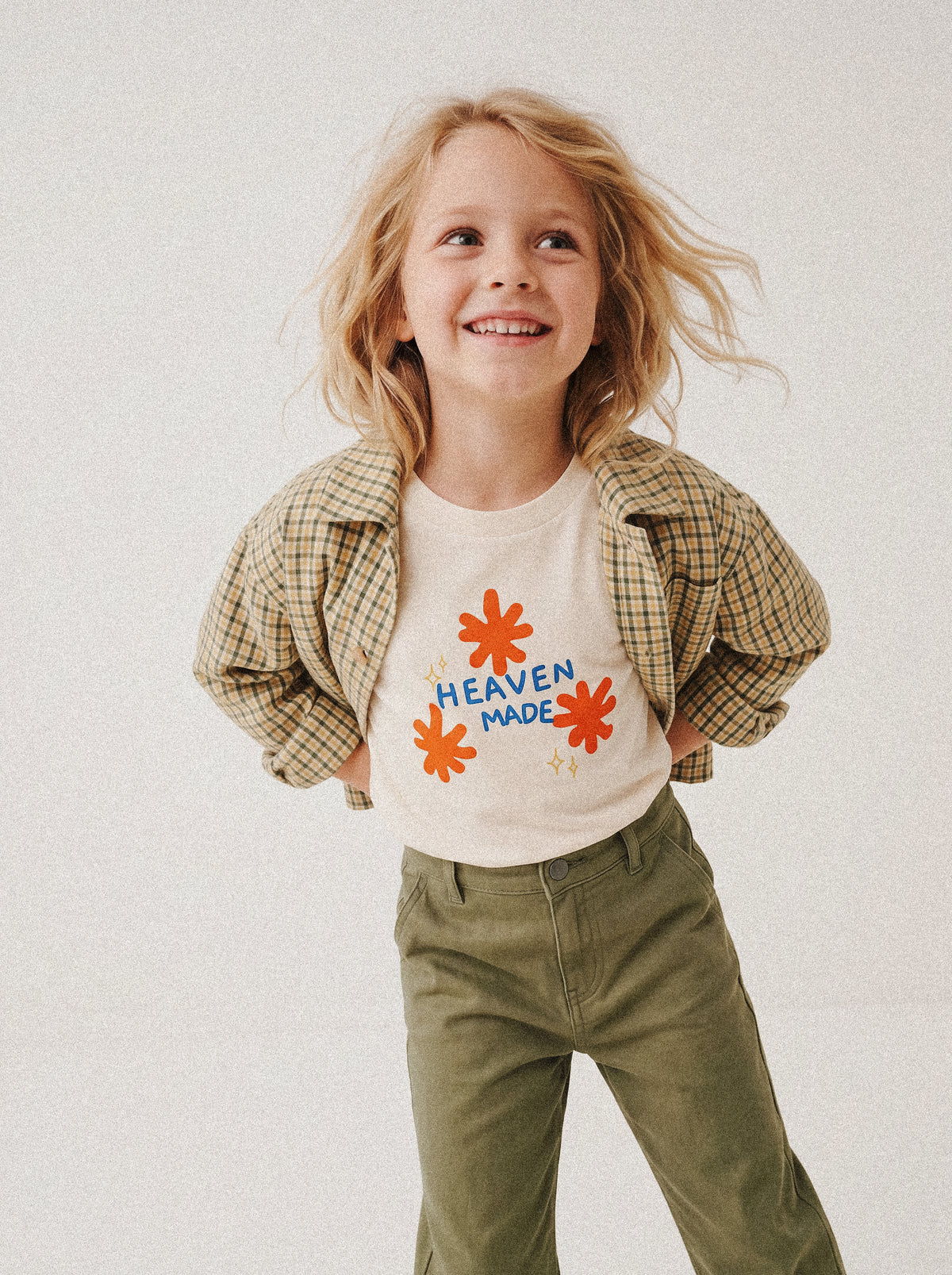 KIDS REGULAR FIT T-SHIRT HEAVEN MADE - model-1.jpg - 2