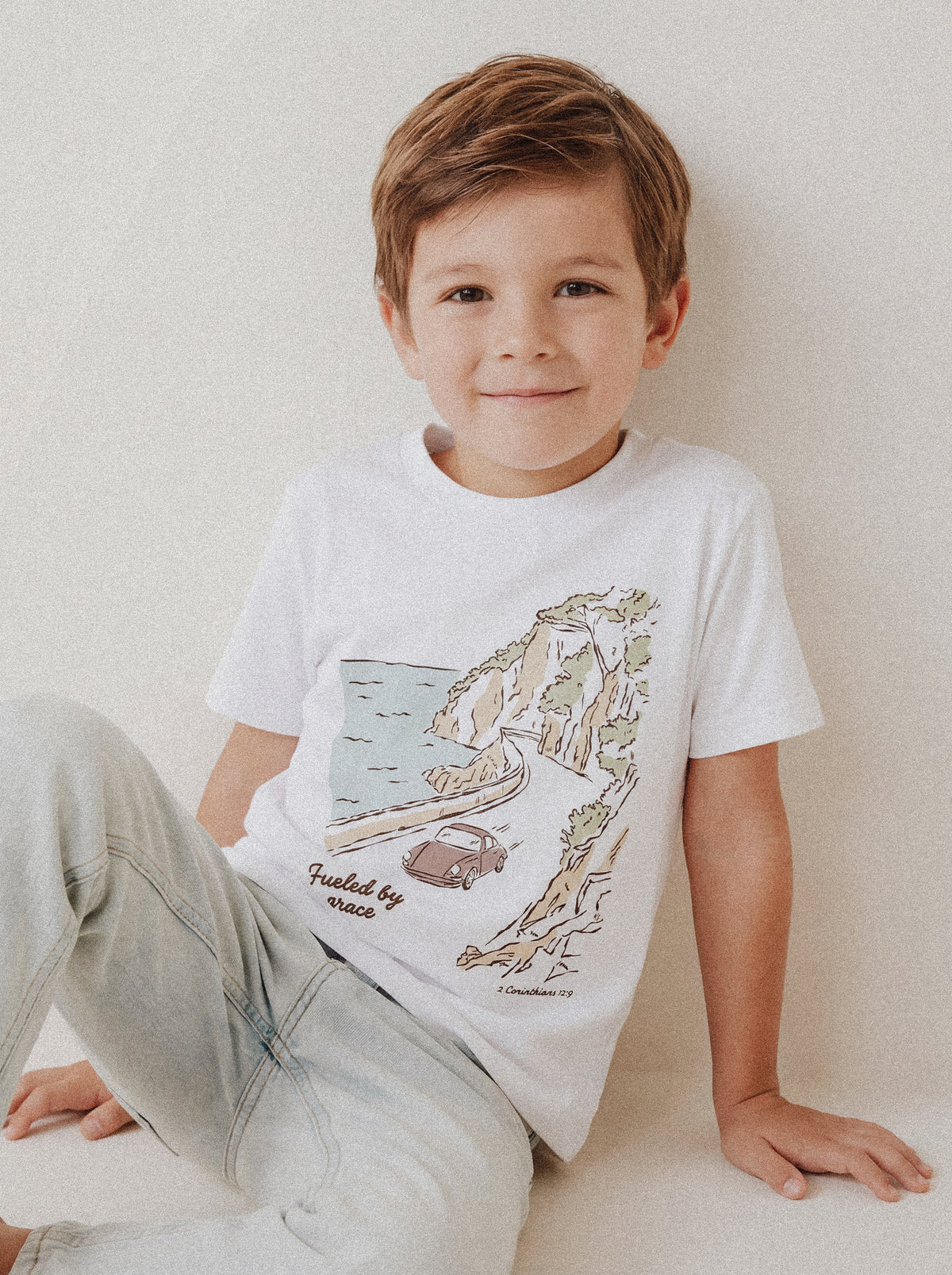 KIDS REGULAR FIT T-SHIRT DRIVEN BY GRACE - model-1.jpg - 2