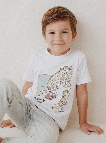KIDS REGULAR FIT T-SHIRT DRIVEN BY GRACE - model-1.jpg - 2