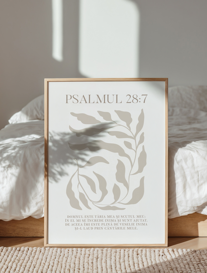 PSALM 28:7 POSTER