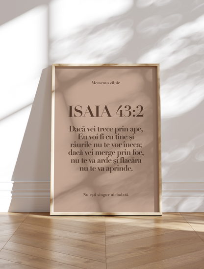 ISAIAH 43:2 POSTER