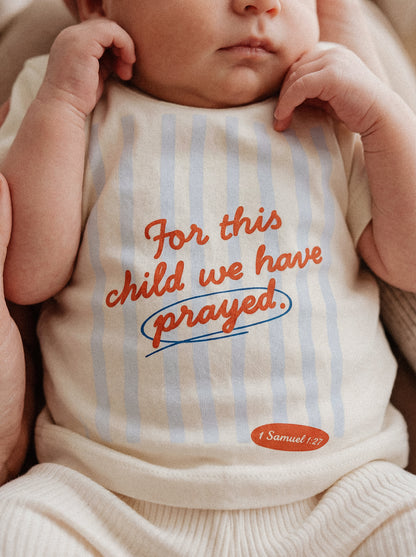 BABY REGULAR FIT T-SHIRT FOR THIS CHILD WE HAVE PRAYED SUMMER - model-2.jpg - 3