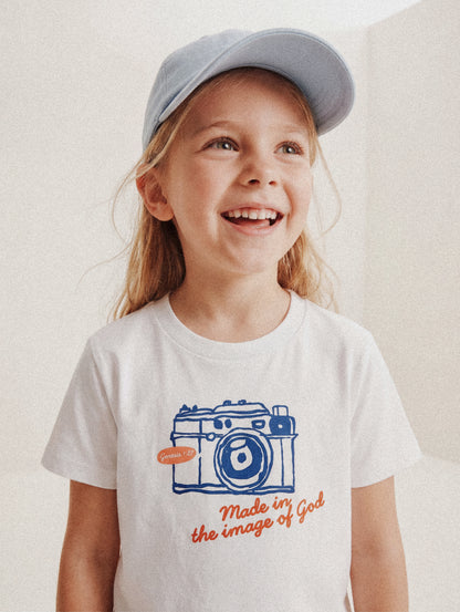 KIDS REGULAR FIT T-SHIRT MADE IN THE IMAGE OF GOD - model-2.jpg - 3