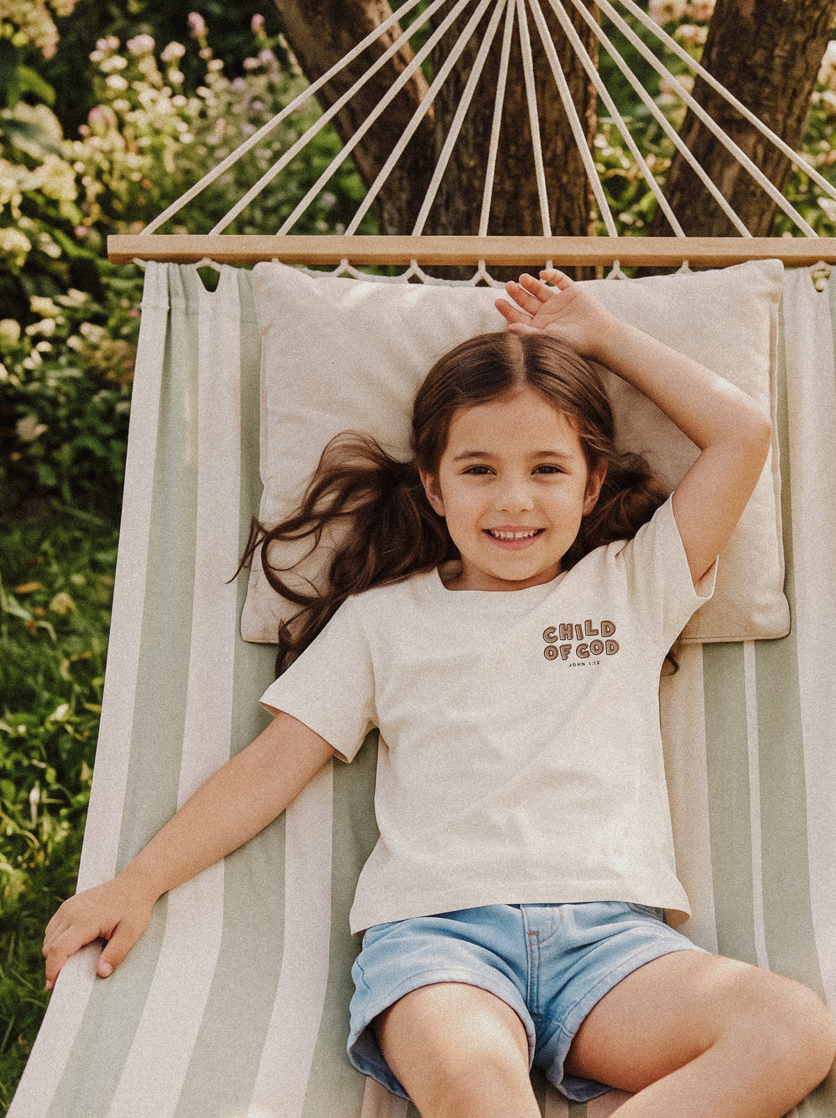 KIDS REGULAR FIT T-SHIRT CHILD OF GOD - model-2.jpg - 4