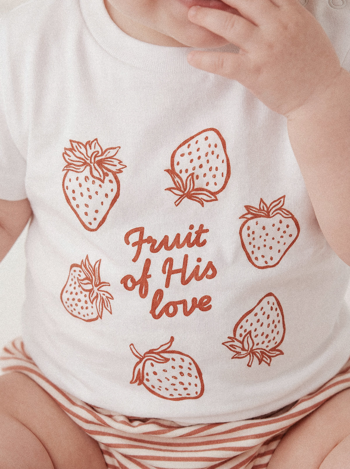 BABY REGULAR FIT T-SHIRT FRUIT OF HIS LOVE - model-2.jpg - 3