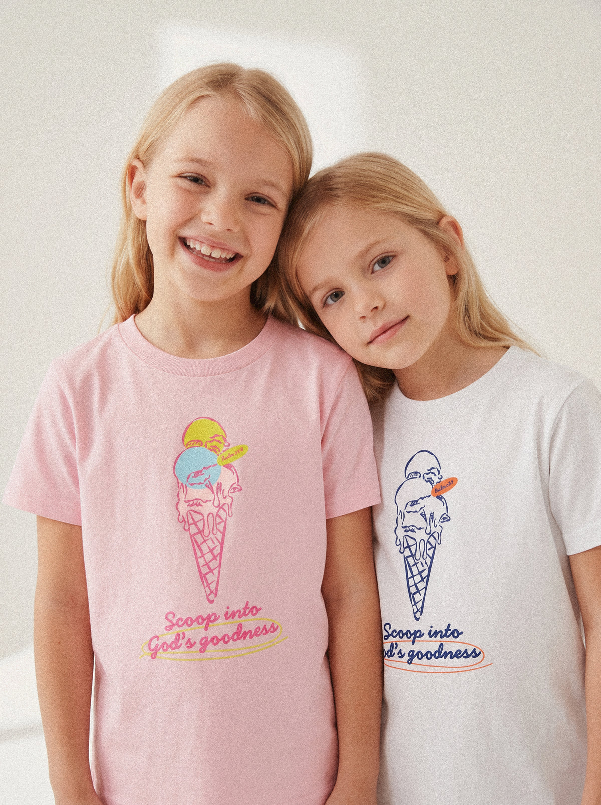 KIDS REGULAR FIT T-SHIRT SCOOP INTO GODS GOODNESS COLORFUL - model-2.jpg - 3