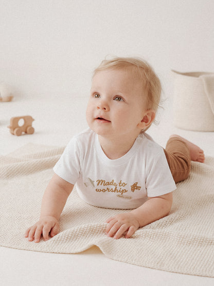 BABY REGULAR FIT T-SHIRT MADE TO WORSHIP - model-2.jpg - 3