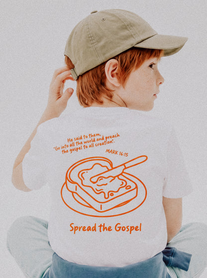KIDS REGULAR FIT T-SHIRT SPREAD THE GOSPEL - model-2.jpg - 3