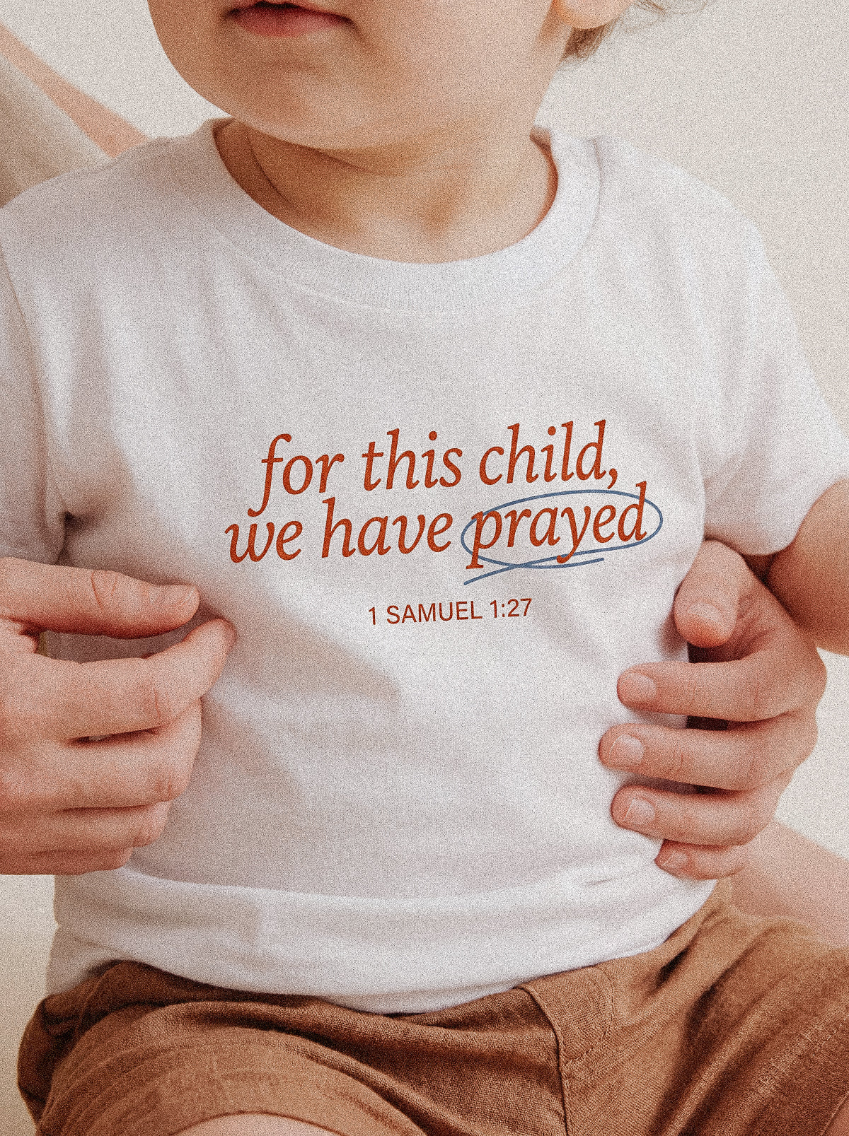 BABY REGULAR FIT T-SHIRT FOR THIS CHILD WE HAVE PRAYED - model-2.jpg - 3