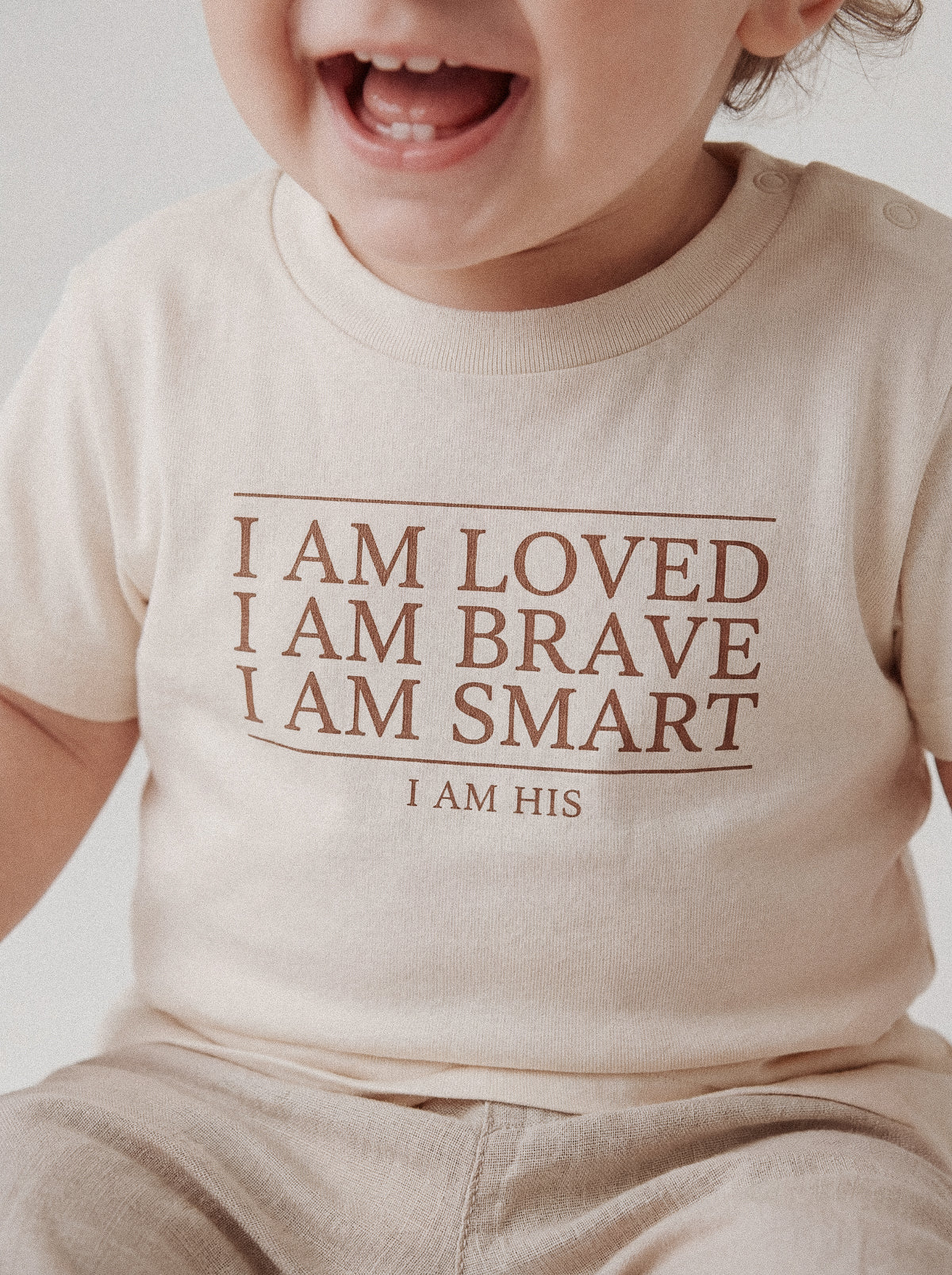 BABY REGULAR FIT T-SHIRT I AM HIS - model-2.jpg - 3