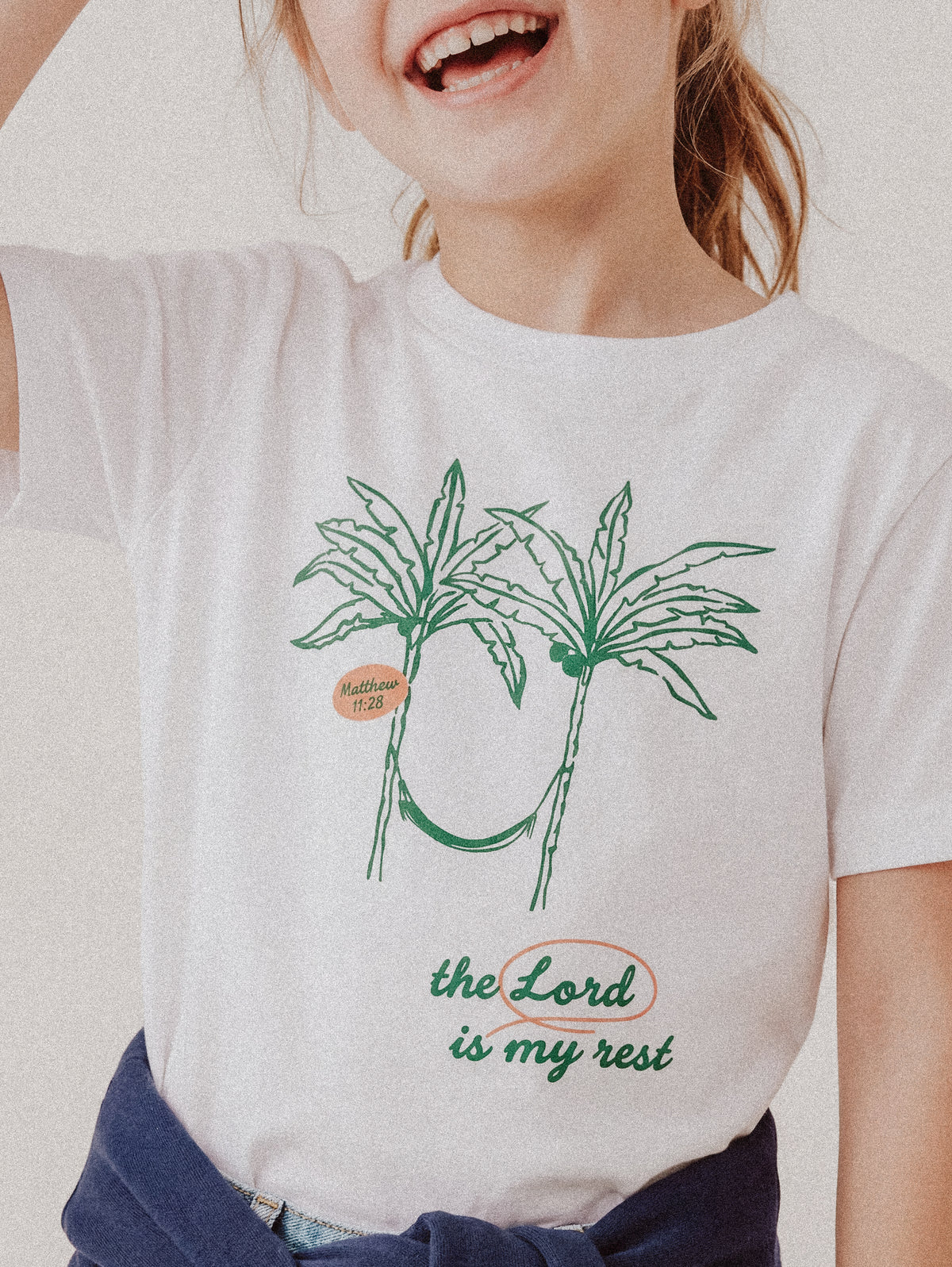 KIDS REGULAR FIT T-SHIRT LORD IS MY REST - model-2.jpg - 3