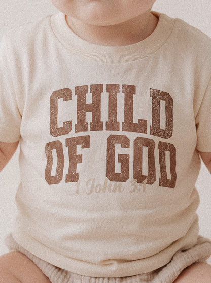 BABY REGULAR FIT T-SHIRT VARSITY CHILD OF GOD - model-3.jpg - 4