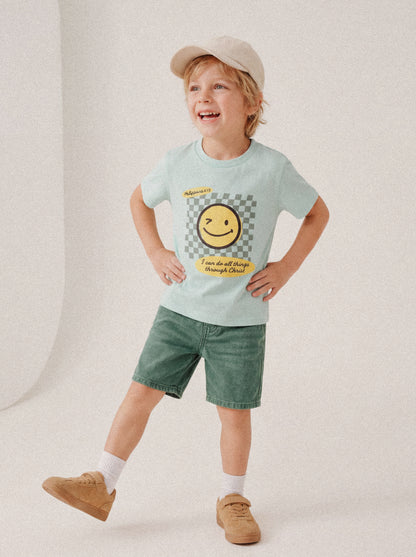 KIDS REGULAR FIT T-SHIRT I CAN DO ALL THINGS THROUGH CHRIST BOY - model-3.jpg - 4