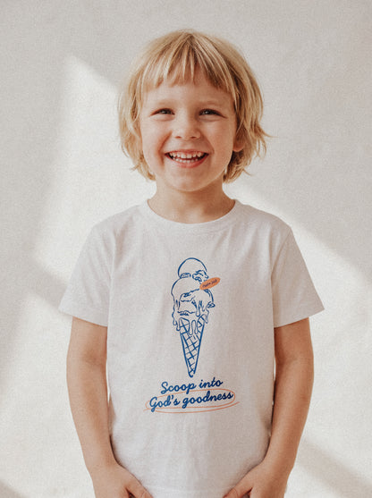 KIDS REGULAR FIT T-SHIRT SCOOP INTO GODS GOODNESS - model-3.jpg - 4
