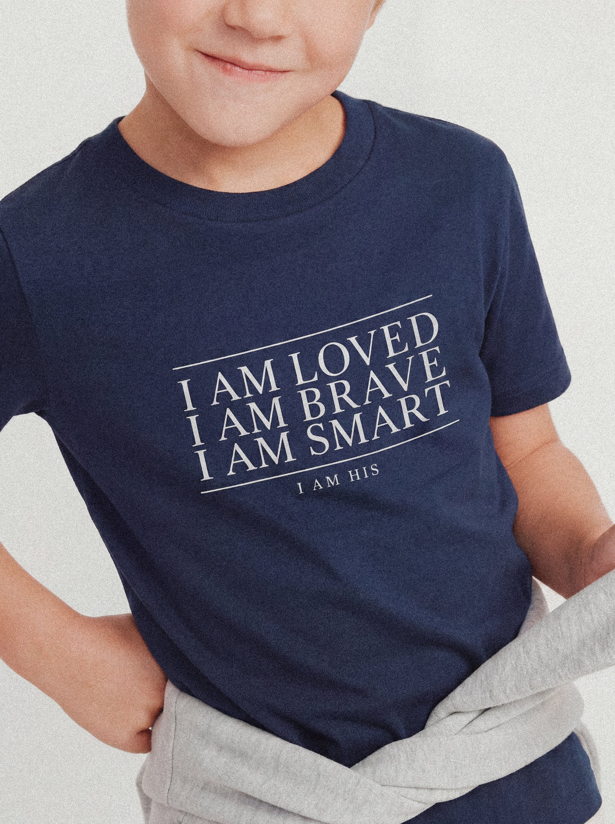 KIDS REGULAR FIT T-SHIRT I AM - model-3.jpg - 4