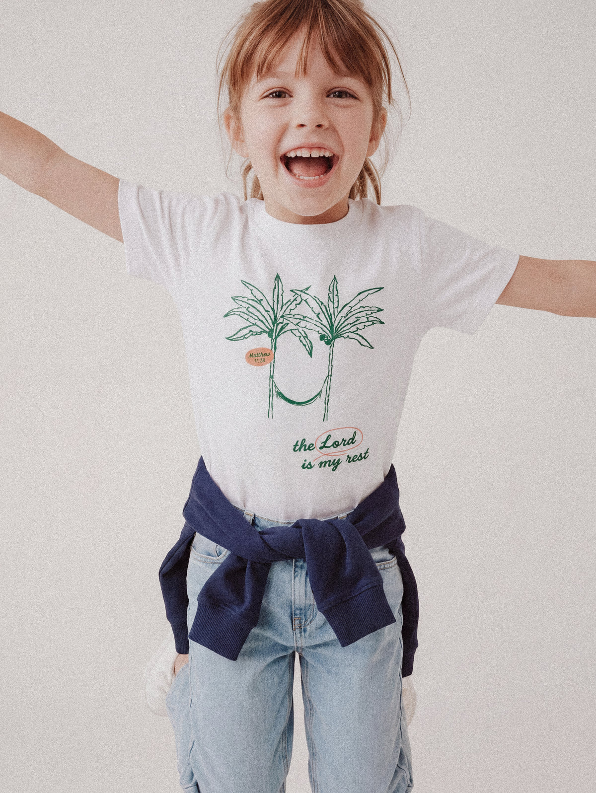 KIDS REGULAR FIT T-SHIRT LORD IS MY REST - model-3.jpg - 4