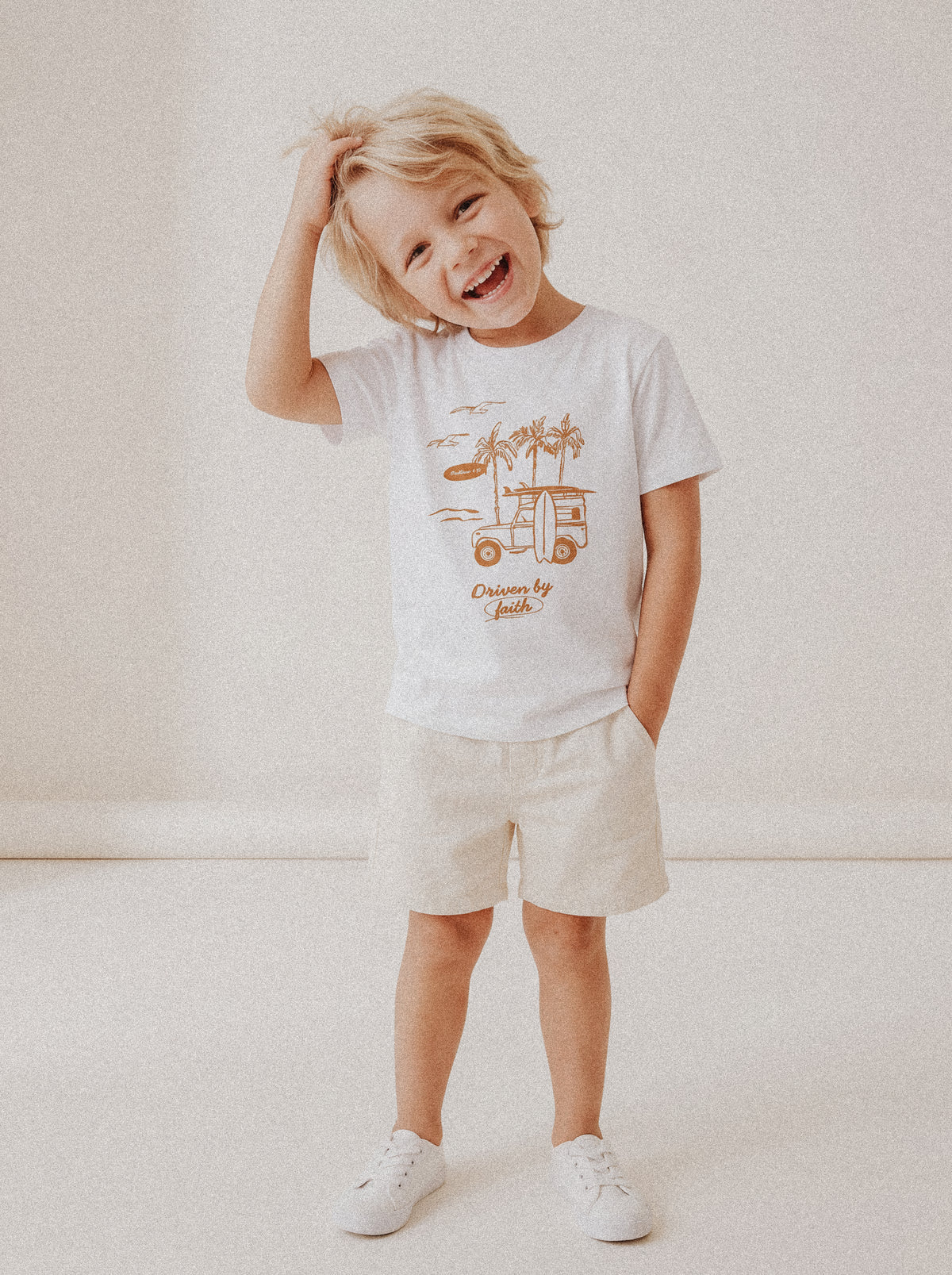 KIDS REGULAR FIT T-SHIRT DRIVEN BY FAITH - model-4.jpg - 5