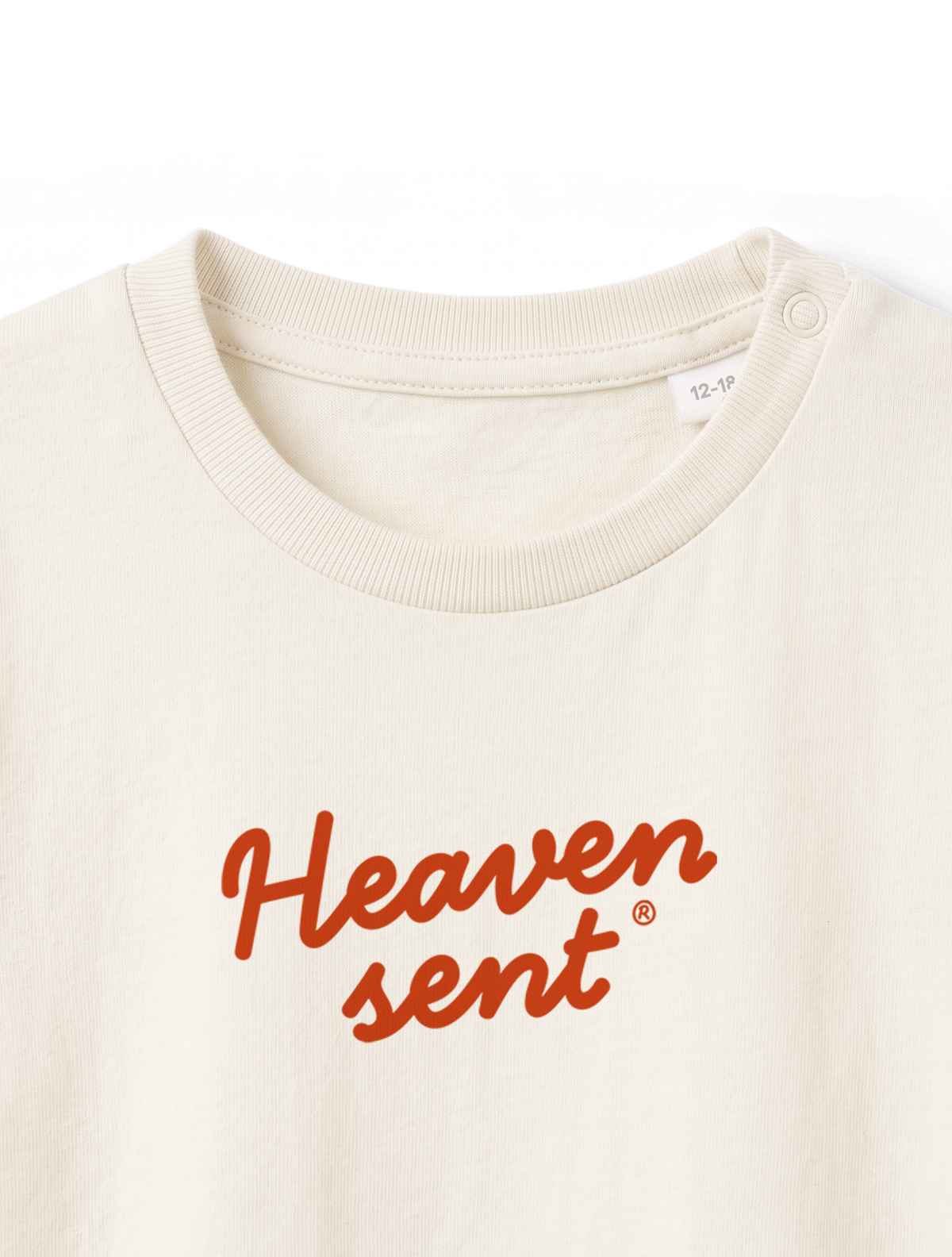 BABY REGULAR FIT T-SHIRT HEAVEN SENT - natural-raw-front-close-1.png - 7