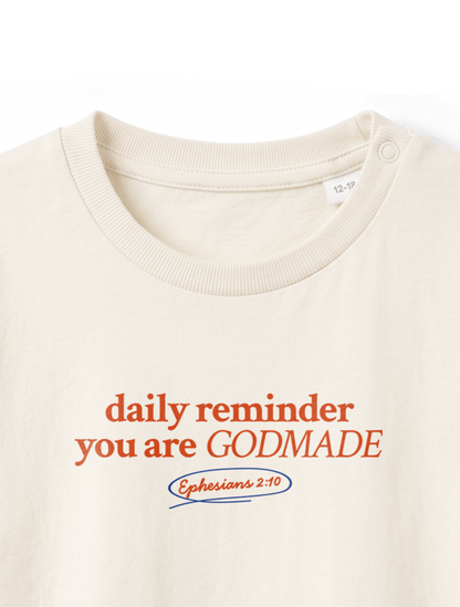 BABY REGULAR FIT T-SHIRT GODMADE - natural-raw-front-close-1.png - 4