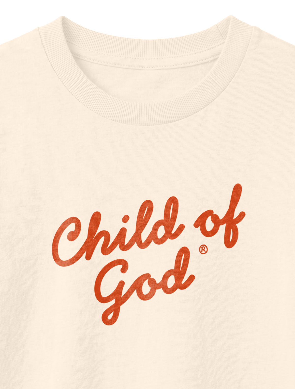 KIDS REGULAR FIT T-SHIRT CHILD OF GOD SCRIPT - natural-raw-front-close-1.png - 8