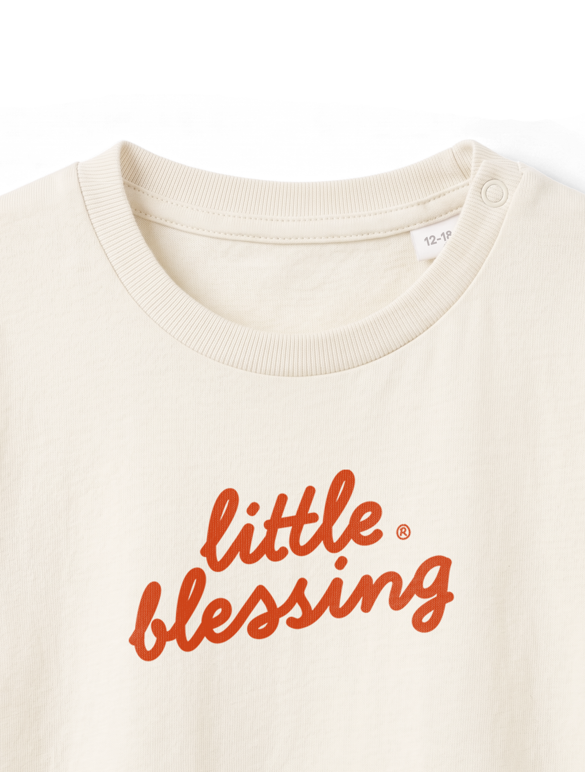 BABY REGULAR FIT T-SHIRT LITTLE BLESSING - natural-raw-front-close-1.png - 5