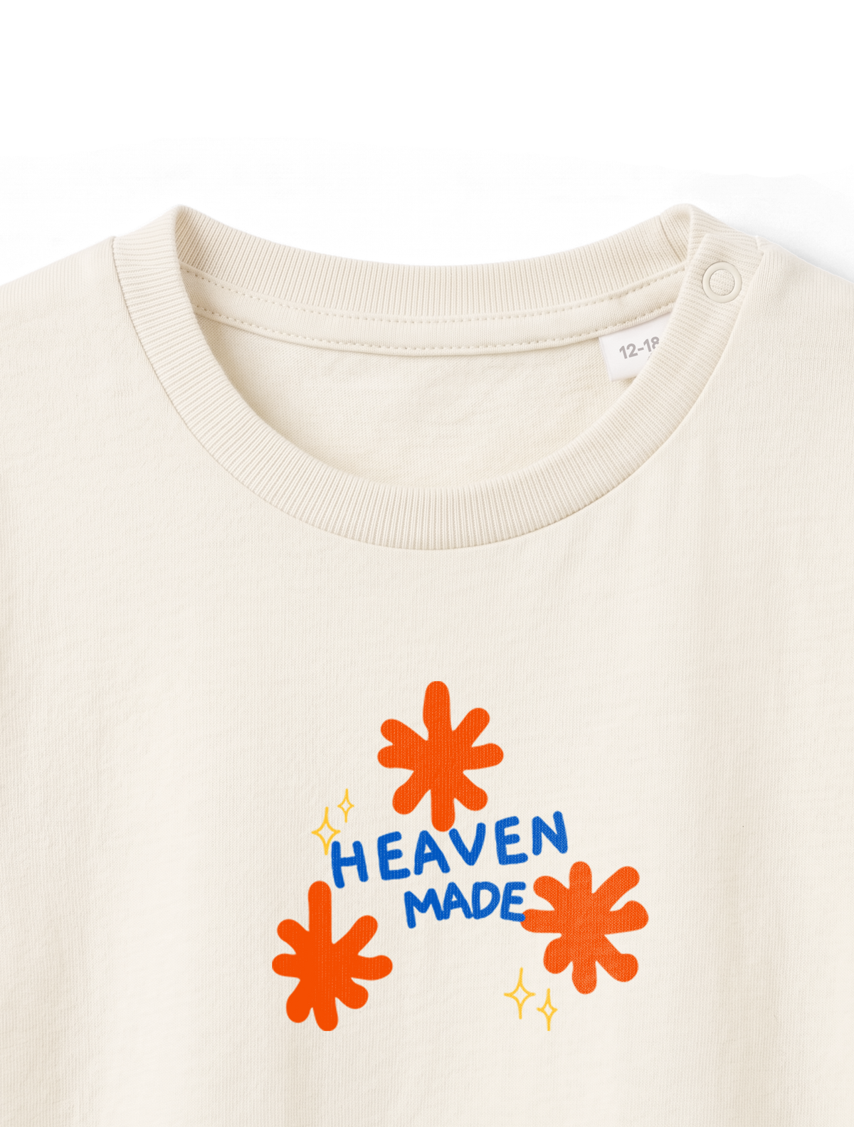 BABY REGULAR FIT T-SHIRT HEAVEN MADE - natural-raw-front-close-1.png - 8