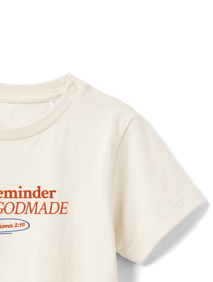 BABY REGULAR FIT T-SHIRT GODMADE - natural-raw-front-close-2.png - 5