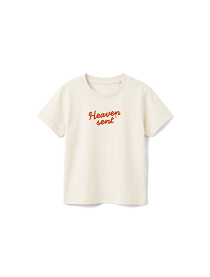 BABY REGULAR FIT T-SHIRT HEAVEN SENT - natural-raw-front.png - 6