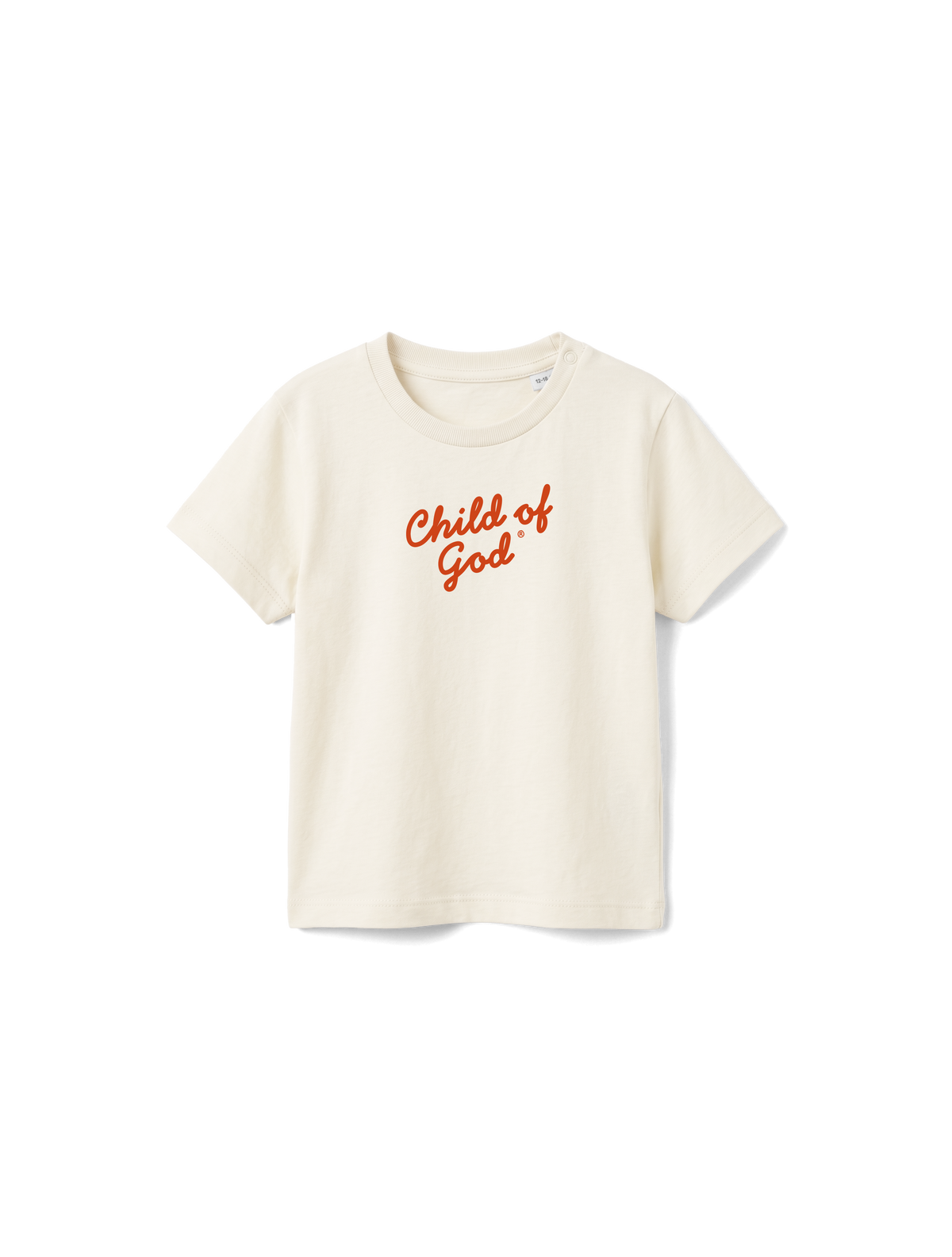 BABY REGULAR FIT T-SHIRT CHILD OF GOD SCRIPT - natural-raw-front.png - 7