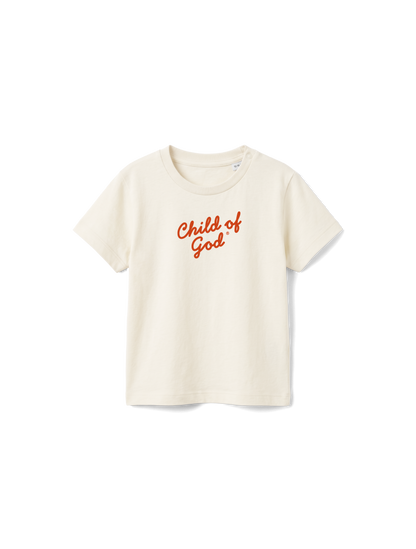 BABY REGULAR FIT T-SHIRT CHILD OF GOD SCRIPT - natural-raw-front.png - 7