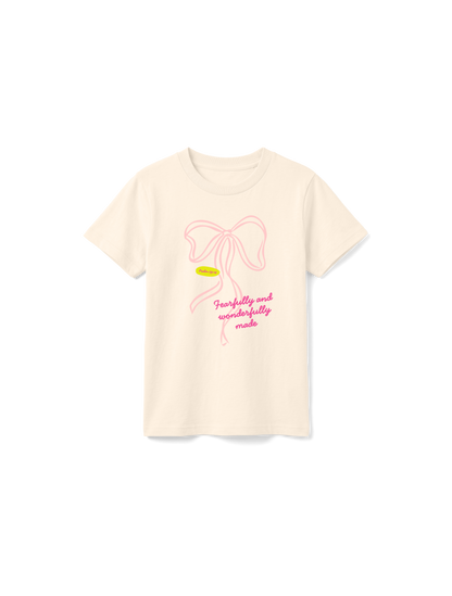 KIDS REGULAR FIT T-SHIRT FEARFULLY AND WONDERFULLY MADE COLORFUL - natural-raw-front.png - 6