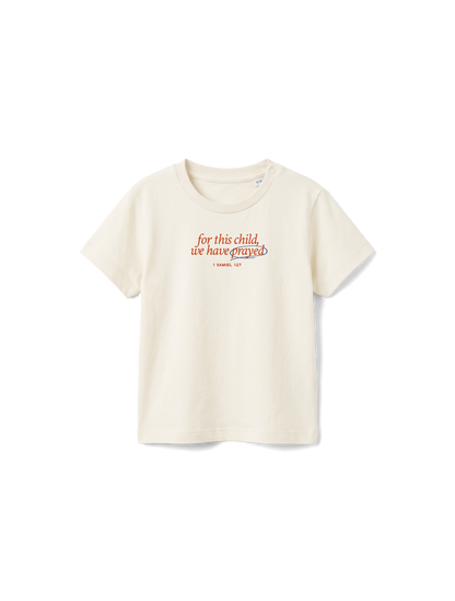 BABY REGULAR FIT T-SHIRT FOR THIS CHILD WE HAVE PRAYED - natural-raw-front.png - 7